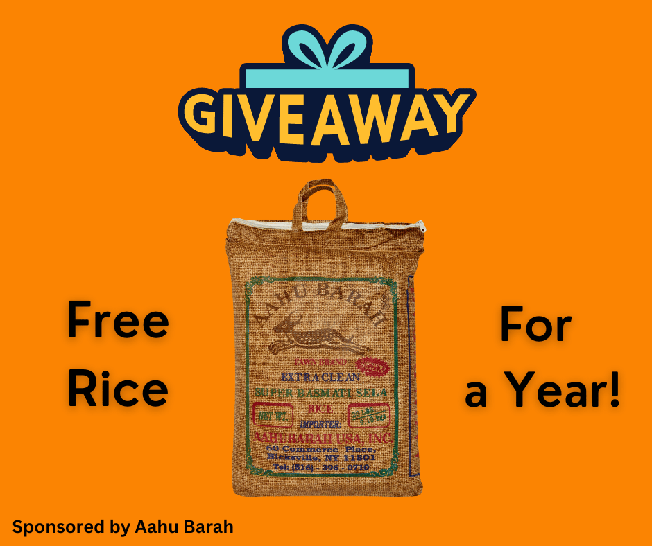 Free Rice for One Year Aahu Barah Black Friday Giveaway