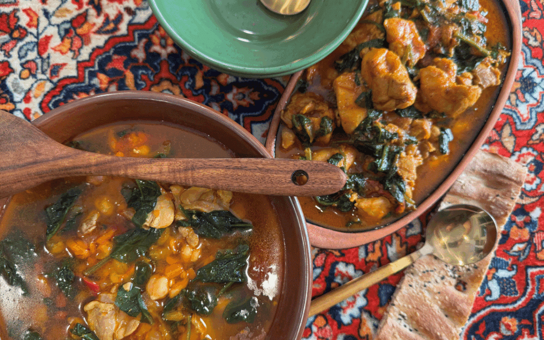 One Ingredient Recipes Chicken Ghorma and Chicken, Chickpea and Spinach Soup