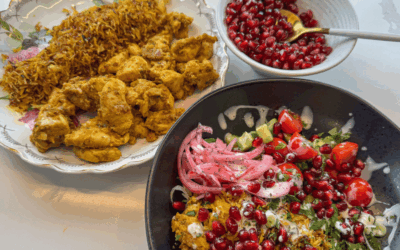 Crispy Rice Salad with My Afghan Twist